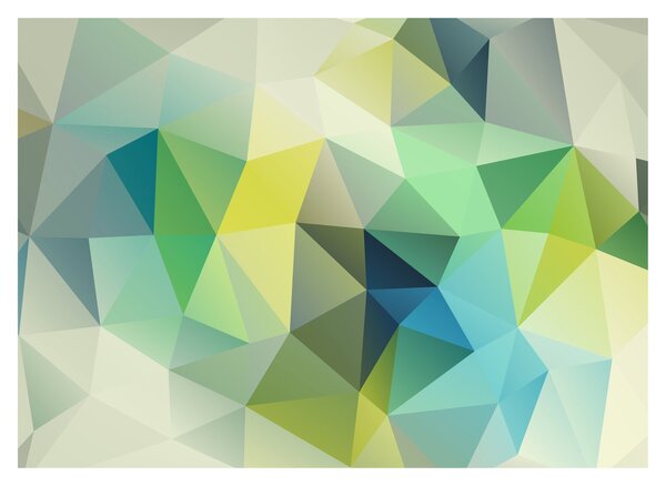 Obraz abstrakcji geometrycznej (70x50 cm)