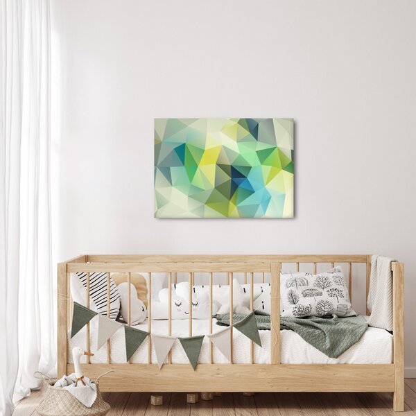 Obraz abstrakcji geometrycznej (70x50 cm)