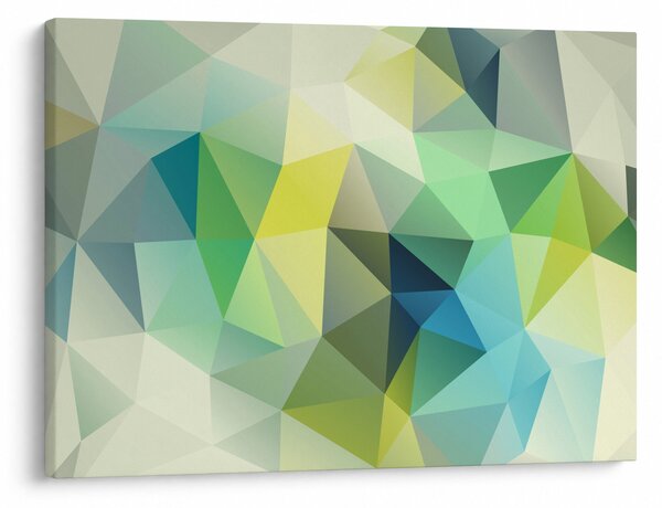 Obraz abstrakcji geometrycznej (70x50 cm)