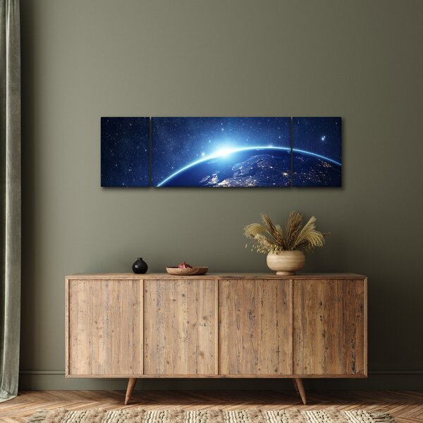 Obraz planety Ziemia (170x50 cm)