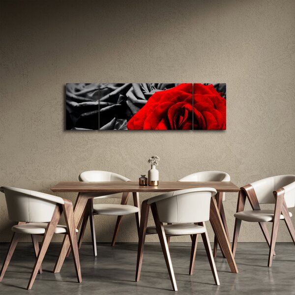 Obraz - Kwiaty róży (170x50 cm)