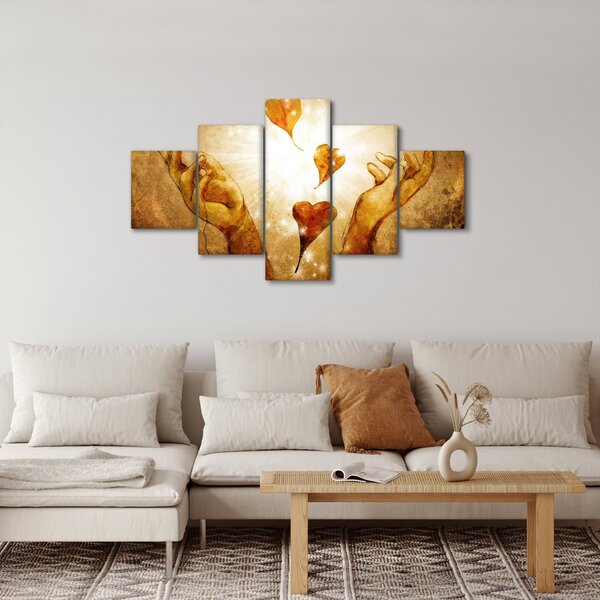Obraz - Malowanie rąk pełnych miłości (125x70 cm)