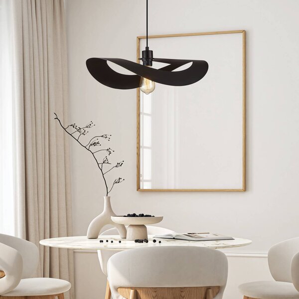 Viokef Lampa wisząca Mas, możliwość ściemniania, czarny, salon / jadalnia, metal, nowoczesny