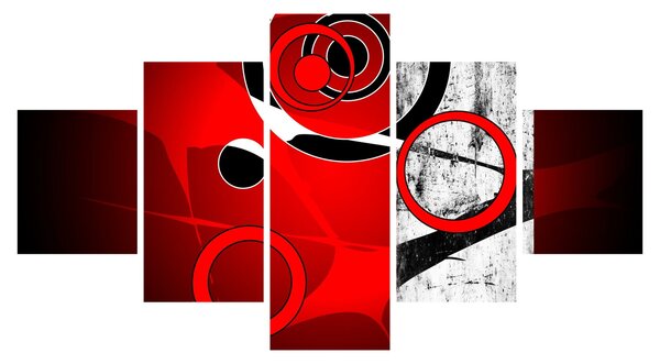 Obraz abstrakcji (125x70 cm)