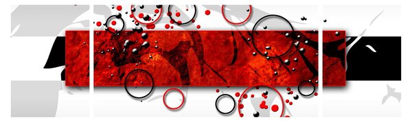 Obraz abstrakcji (170x50 cm)