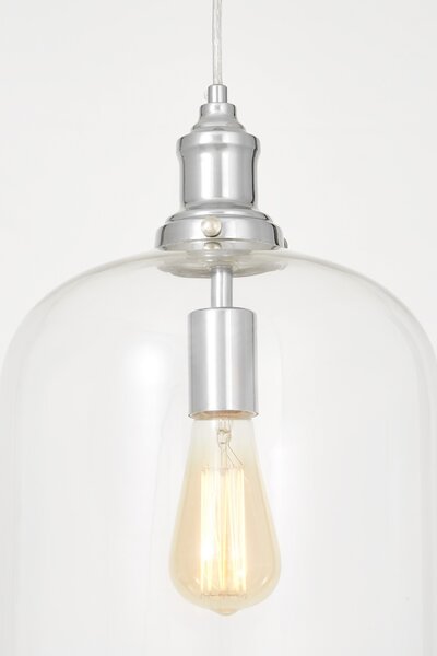 LAMPA WISZĄCA CHROMOWANA NOWOCZESNA SARINI