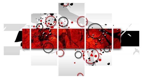 Obraz abstrakcji (125x70 cm)