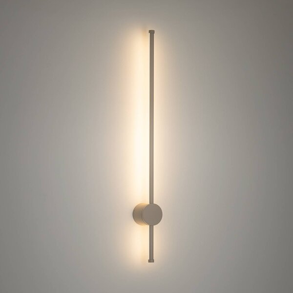 Kinkiet zewnętrzny LED Orla M Nowodvorski Lighting, kremowy / amber, aluminium
