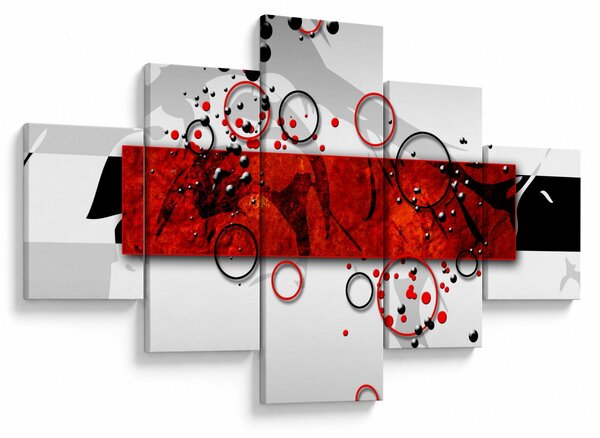 Obraz abstrakcji (125x70 cm)