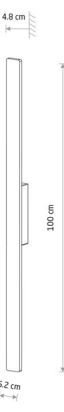Kinkiet zewnętrzny LED Demi M Nowodvorski Lighting, kremowy / amber, aluminium