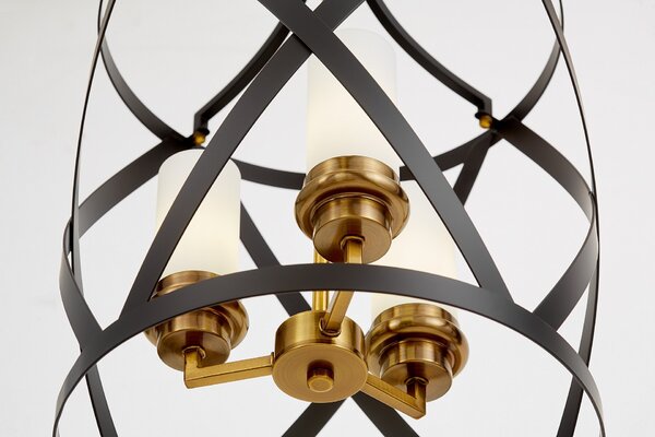 LAMPA WISZĄCA LOFT CZARNO-MOSIĘŻNA ASTILA W3
