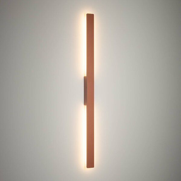 Kinkiet zewnętrzny LED Demi M Nowodvorski Lighting, czerwony, aluminium