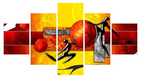 Obraz - Malarstwo ludzkości (125x70 cm)