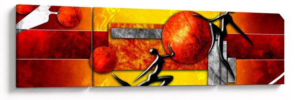 Obraz - Malarstwo ludzkości (170x50 cm)