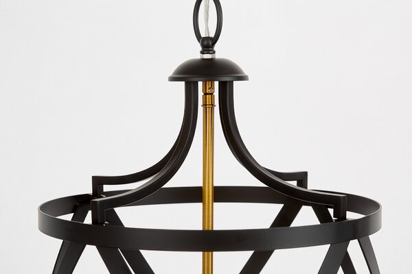 LAMPA WISZĄCA LOFT CZARNO-MOSIĘŻNA ASTILA W3