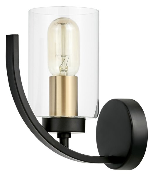 LAMPA ŚCIENNA KINKIET LOFT CZARNO-MOSIĘŻNA MONTEREY W1