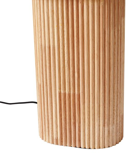 Lampa stojąca Kimiko Lindby, jasne drewno, salon / jadalnia, drewno, skandynawski