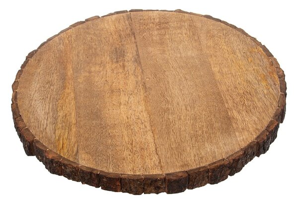 Drewniana deska do krojenia do serwowania ø 39 cm Mango – Orion