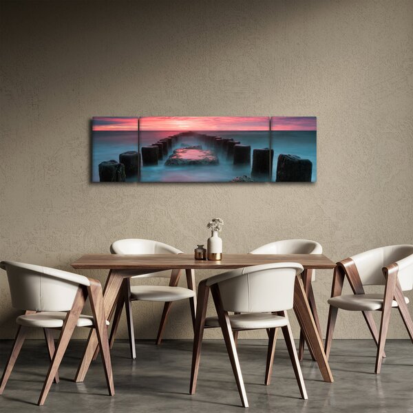 Obraz - Skały w morzu (170x50 cm)