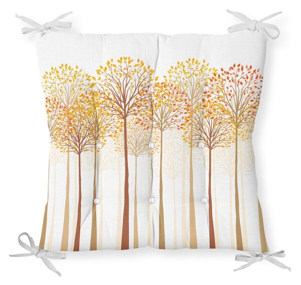 Poduszka na krzesło Minimalist Cushion Covers Gold Trees, 40x40 cm