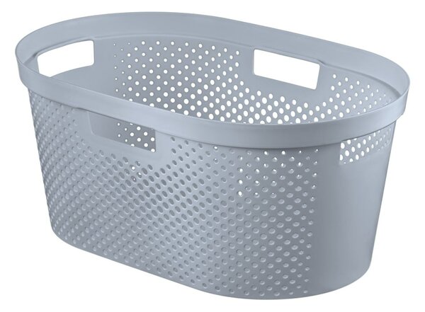 Szary kosz na pranie Curver Infinity, 40 l