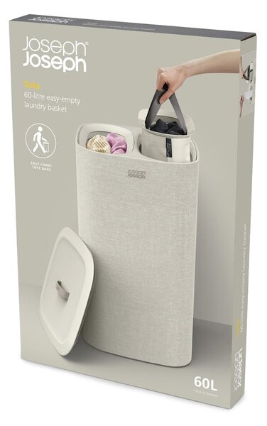 Tekstylny kosz na pranie 30+30 l Tota – Joseph Joseph