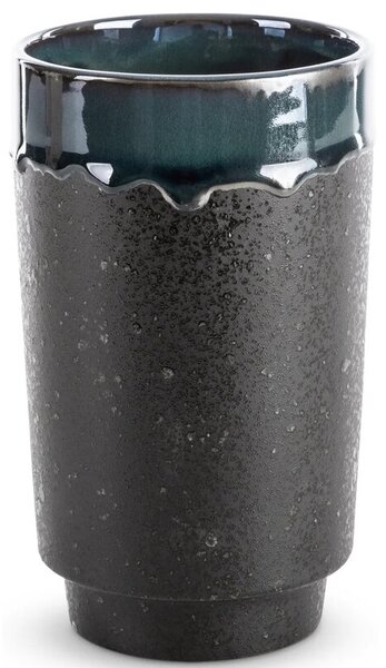 Wazon EUROFIRANY Hani 02 12 x 20 cm Czarno-zielony