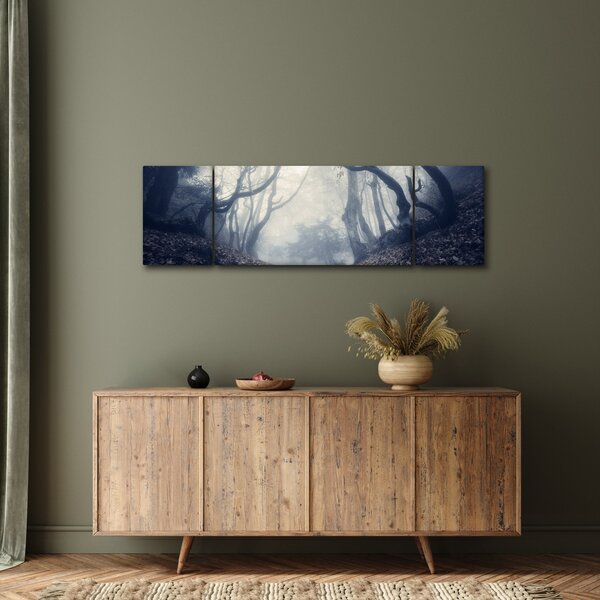 Obraz- Las we mgle (170x50 cm)