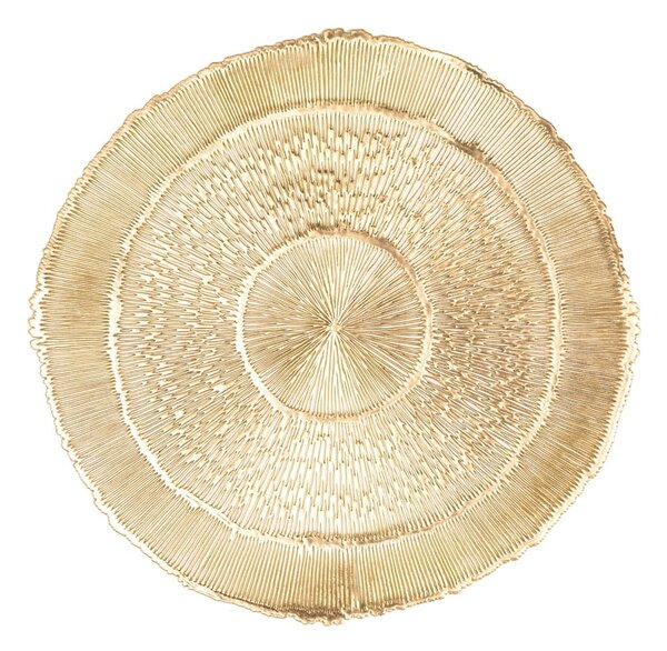 Mata stołowa w kolorze złota Tiseco Home Studio, ⌀ 38 cm