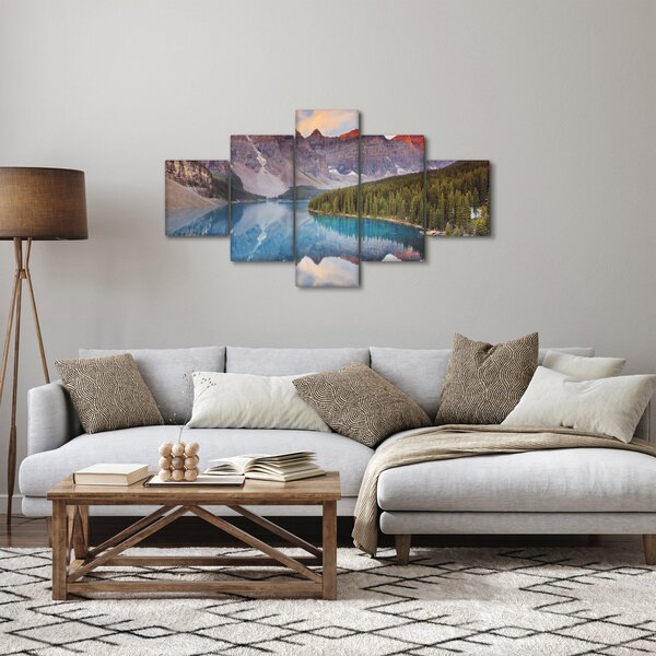 Obraz - Górski krajobraz Kanady (125x70 cm)