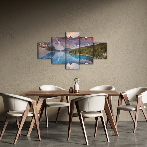Obraz - Górski krajobraz Kanady (125x70 cm)