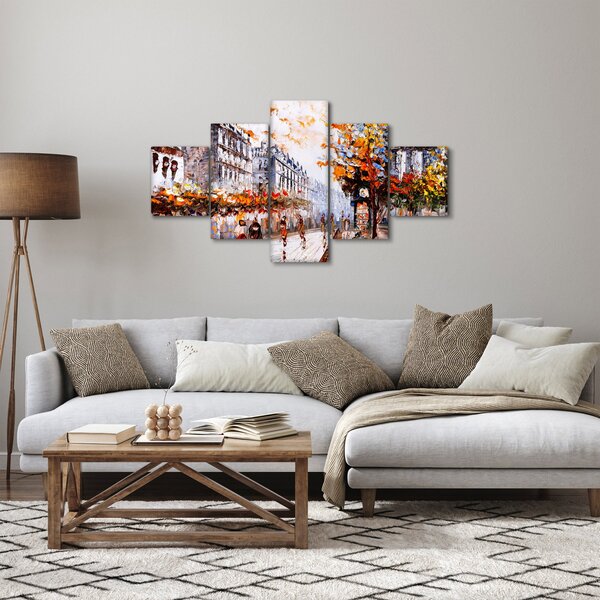Obraz - Życie w mieście (125x70 cm)
