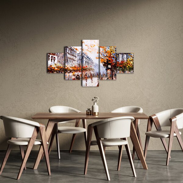 Obraz - Życie w mieście (125x70 cm)