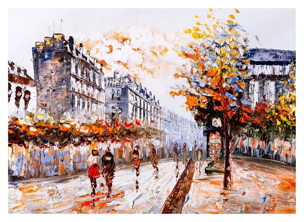 Obraz - Życie w mieście (70x50 cm)