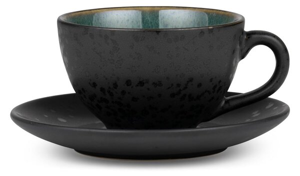 Zielona/czarna filiżanka do cappuccino ceramiczna 240 ml Gastro Green/Black – Bitz