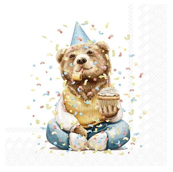 Papierowe serwetki zestaw 20 szt. Happy Teddy – IHR