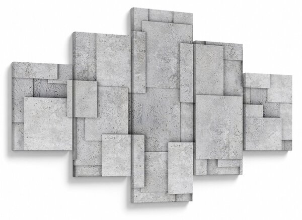 Obraz - Abstrakcja płytek betonowych (125x70 cm)