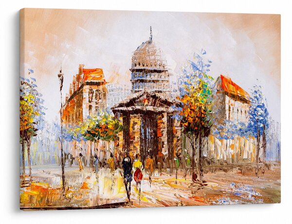 Obraz - Malowana miejska pamiątka (70x50 cm)