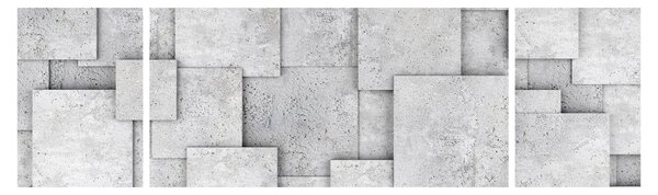Obraz - Abstrakcja płytek betonowych (170x50 cm)