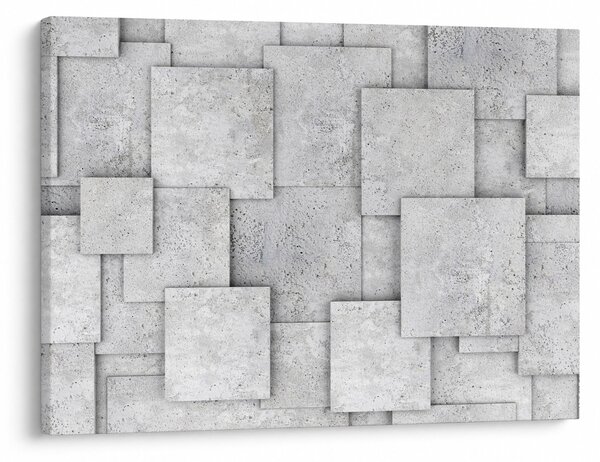 Obraz - Abstrakcja płytek betonowych (70x50 cm)