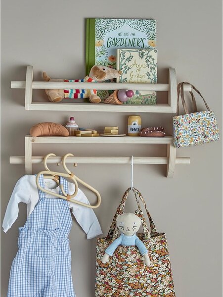 Naturalny wieszak dziecięcy z litego drewna paulowni Mingus – Bloomingville Mini