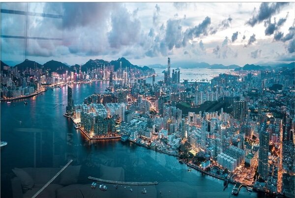 Szklany obraz 100x70 cm Hongkong – Wallity