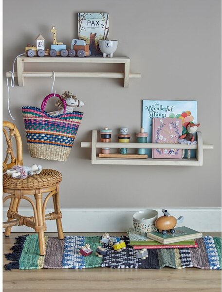 Naturalny wieszak dziecięcy z litego drewna paulowni Mingus – Bloomingville Mini