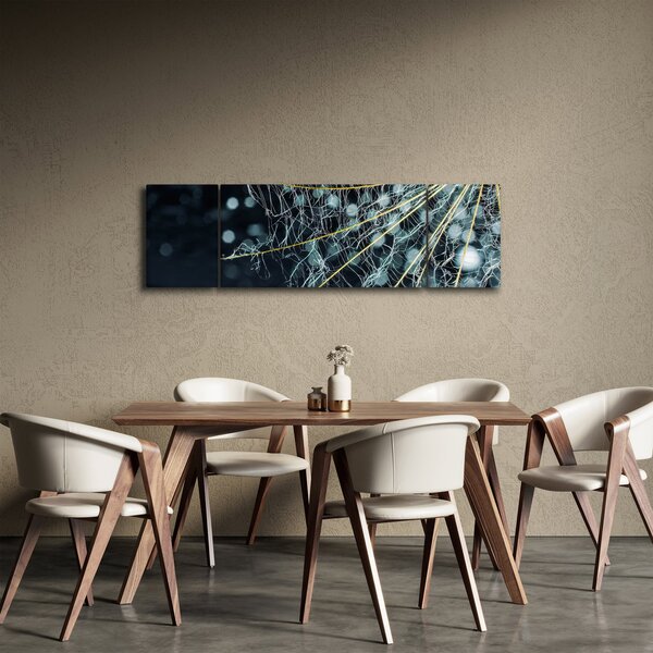 Obraz - Kwiat z pajęczyną (170x50 cm)