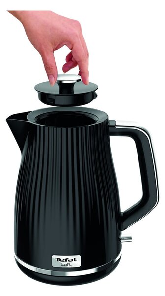 Czarny czajnik elektryczny 1,7 l Loft KO250830 – Tefal