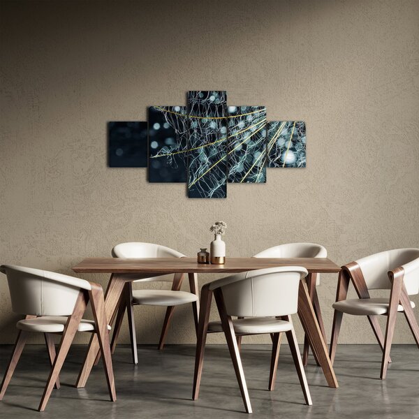 Obraz - Kwiat z pajęczyną (125x70 cm)