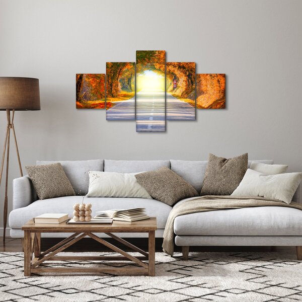 Obraz - Brama wykonana z koron drzew (125x70 cm)