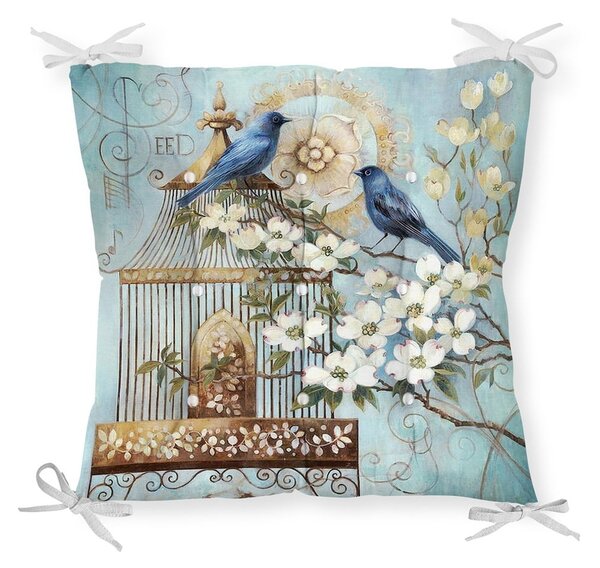 Poduszka na krzesło Minimalist Cushion Covers Blue Birds, 40x40 cm