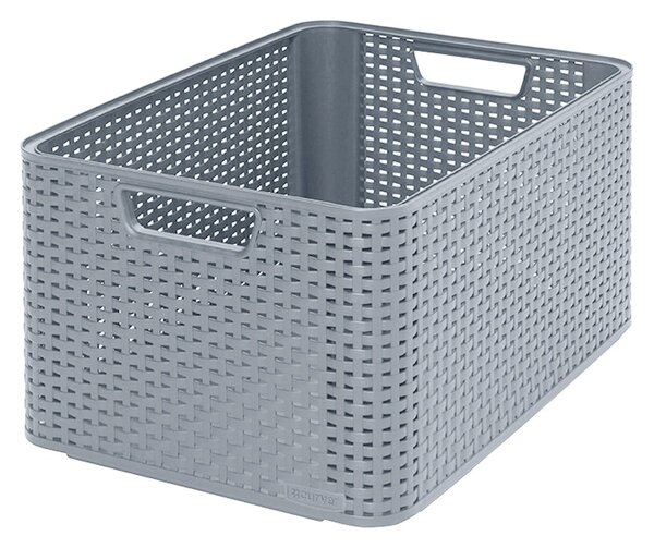 Szary koszyk Curver Style, 30 l