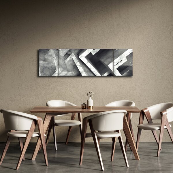Abstrakcyjny obraz kostek (170x50 cm)